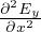 ∂2E
-∂xy2